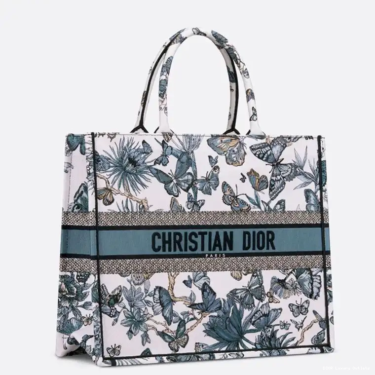 Cheap Canvas Motif Tote Jouy Blue White Dior de Book Toile Mexico 0702 Luxury